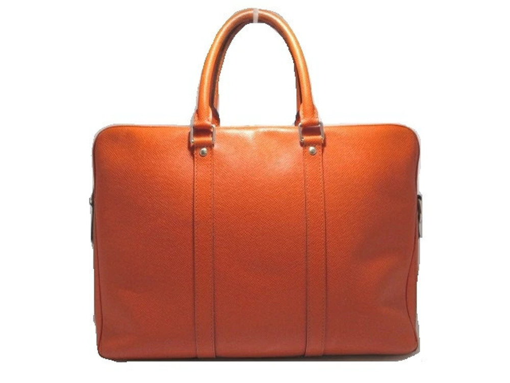 LOUIS VUITTON Business Bag Port Voyage PDV Taiga Orange